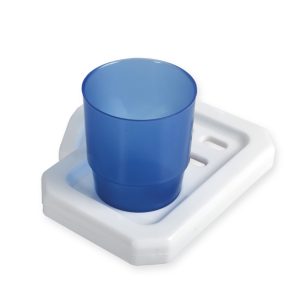 Porta cepillo con vaso plástico