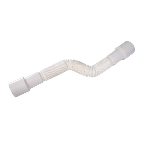 Conexión corrugada retráctil multimedida (90cm) blanca