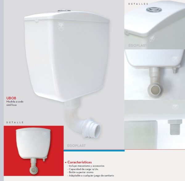 Mochila a codo simil loza EGOPLAST - Imagen 2